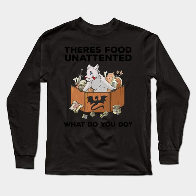 RPG Pen and Paper PnP Dog Roleplaying Dogs Meme DM Gift Idea Long Sleeve T-Shirt by TellingTales